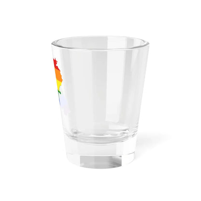 LGBT flag map of Lebanon (Lebanon) Shot Glass 1.5oz - Go Mug Yourself