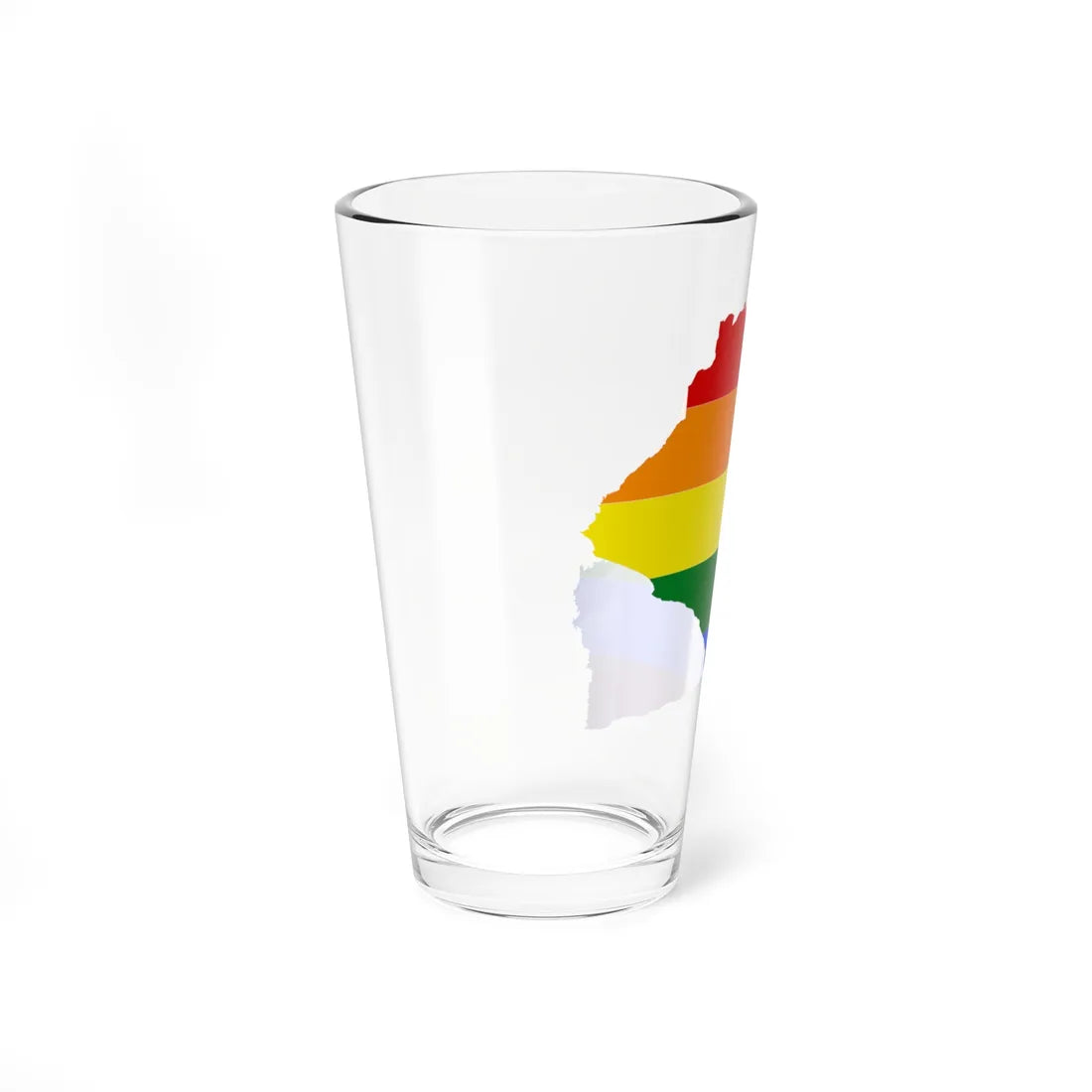 LGBT flag map of Liberia (Liberia) Pint Glass 16oz - Go Mug Yourself