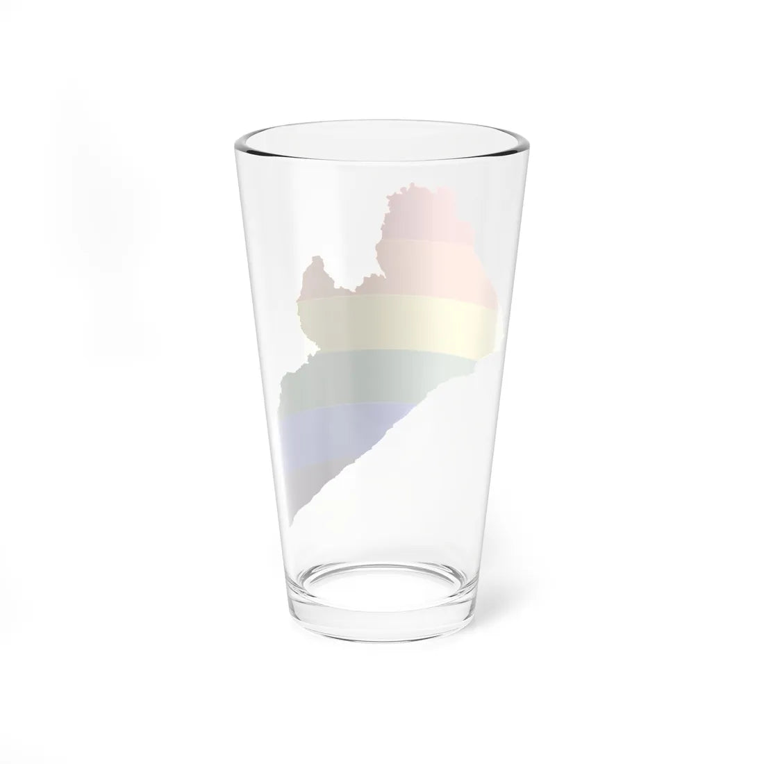 LGBT flag map of Liberia (Liberia) Pint Glass 16oz - Go Mug Yourself