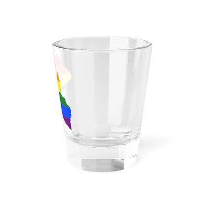 LGBT flag map of Liberia (Liberia) Shot Glass 1.5oz - Go Mug Yourself