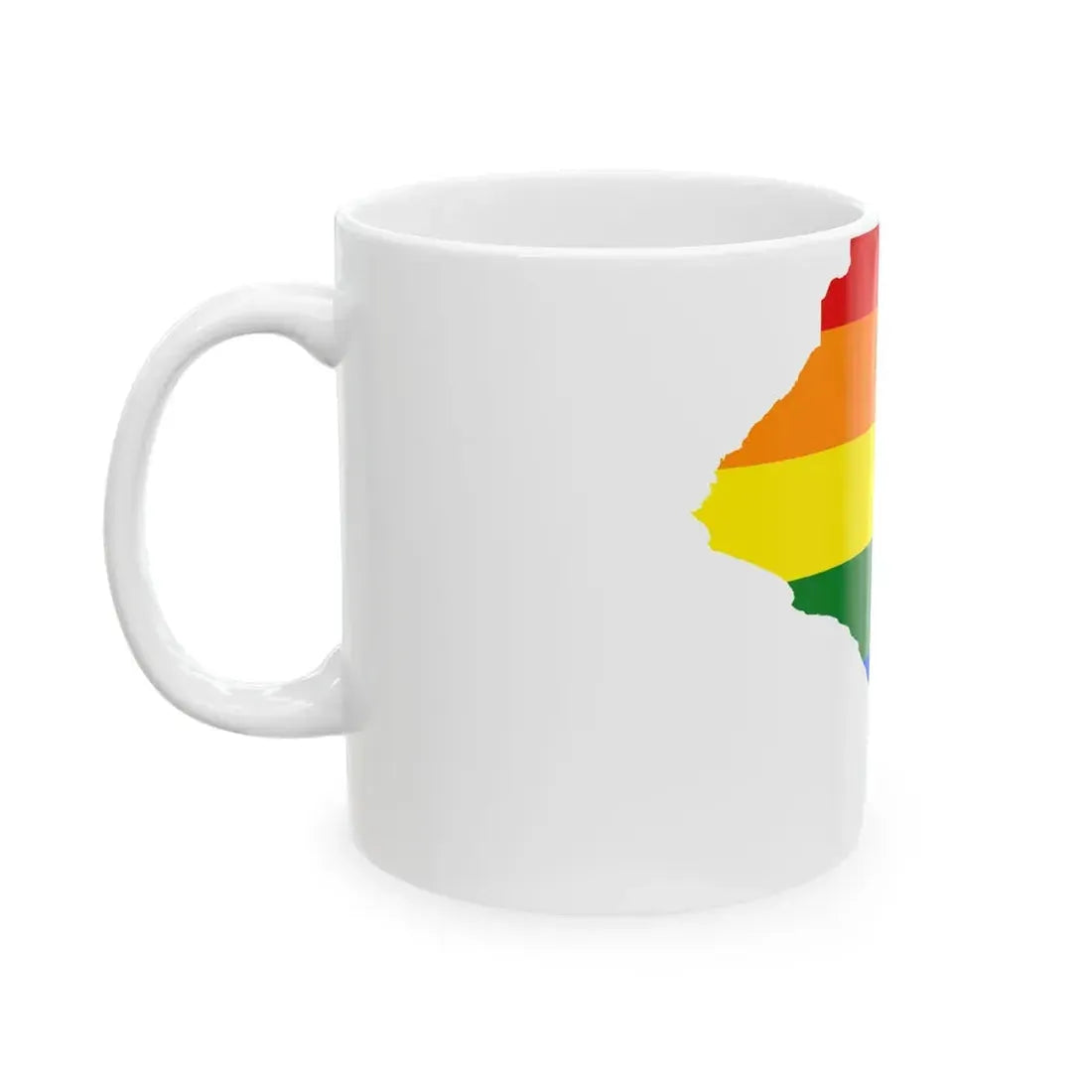 LGBT flag map of Liberia (Liberia) White Coffee Mug - Go Mug Yourself