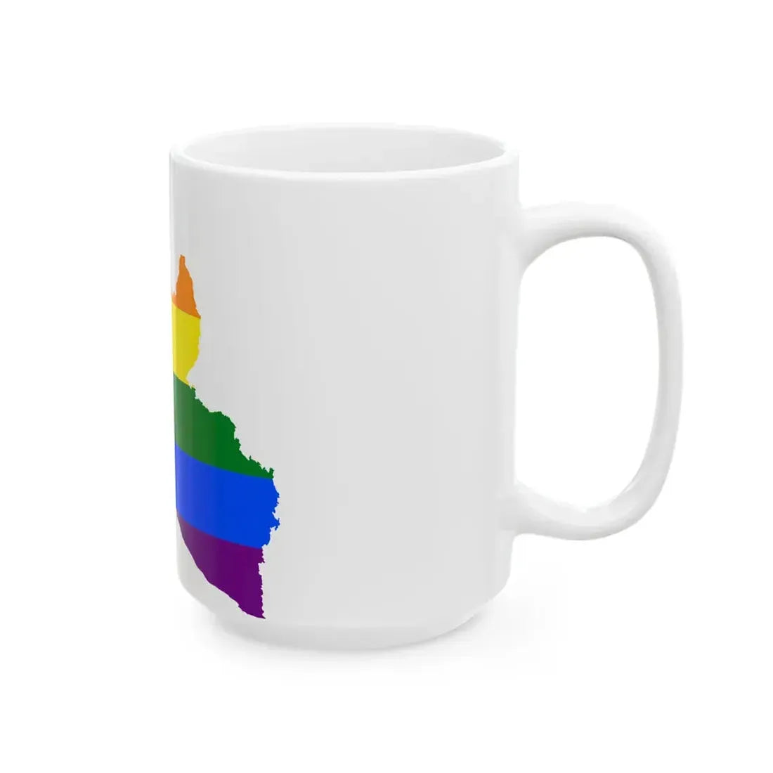 LGBT flag map of Liberia (Liberia) White Coffee Mug - Go Mug Yourself