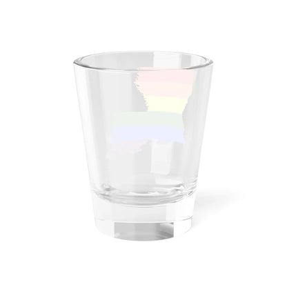 LGBT flag map of Louisiana (United States) Shot Glass 1.5oz - Go Mug Yourself