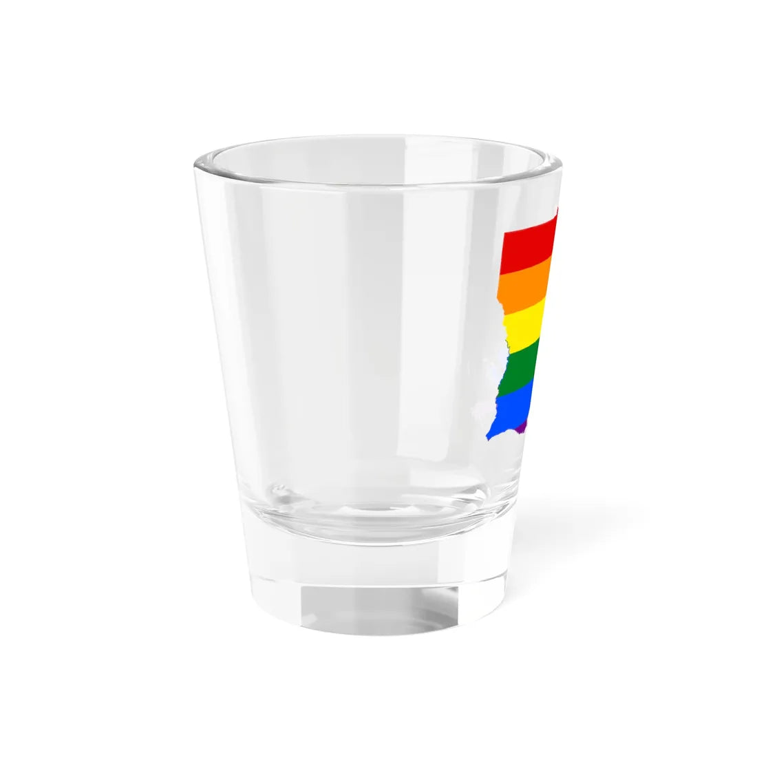 LGBT flag map of Louisiana (United States) Shot Glass 1.5oz - Go Mug Yourself
