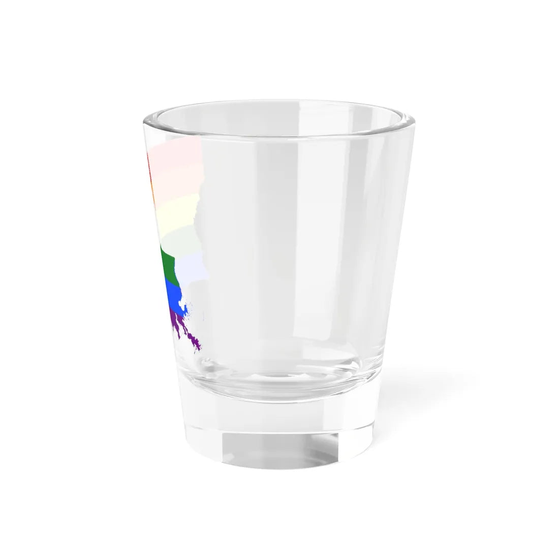 LGBT flag map of Louisiana (United States) Shot Glass 1.5oz - Go Mug Yourself
