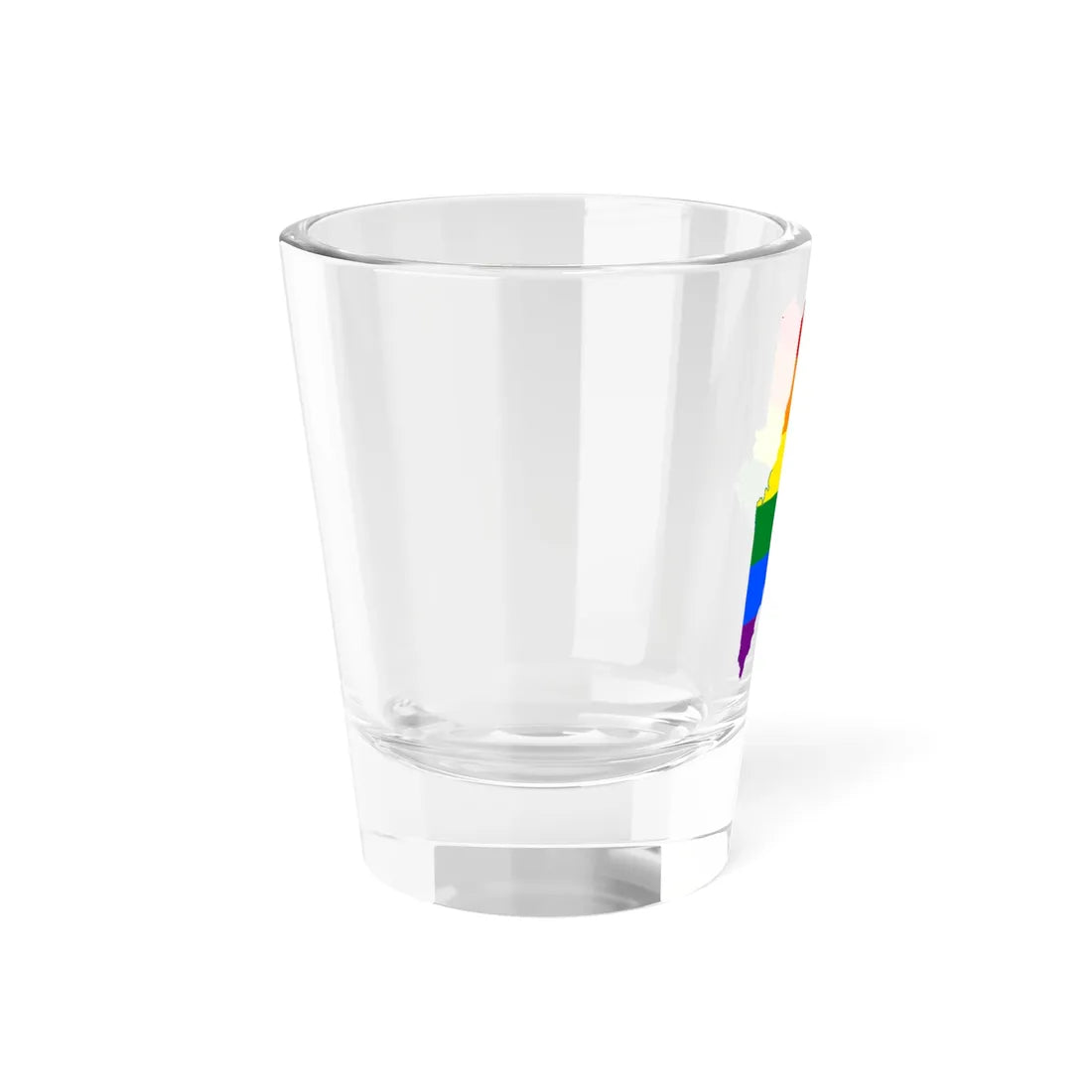 LGBT flag map of Maine (United States) Shot Glass 1.5oz - Go Mug Yourself