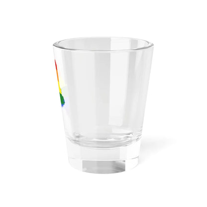 LGBT flag map of Maine (United States) Shot Glass 1.5oz - Go Mug Yourself