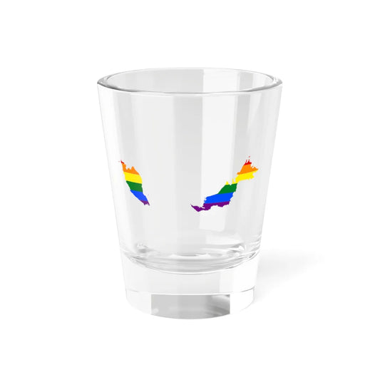 LGBT flag map of Malaysia (Malaysia) Shot Glass 1.5oz 1.5oz - Go Mug Yourself