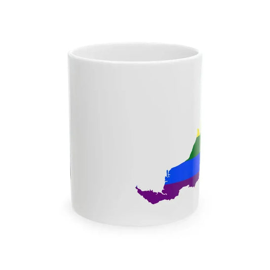 LGBT flag map of Malaysia (Malaysia) White Coffee Mug 11oz - Go Mug Yourself