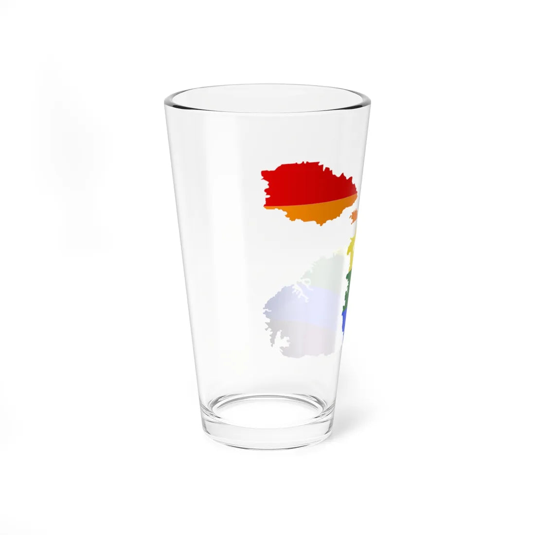 LGBT flag map of Malta (Malta) Pint Glass 16oz - Go Mug Yourself