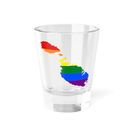 LGBT flag map of Malta (Malta) Shot Glass 1.5oz 1.5oz - Go Mug Yourself