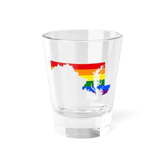 LGBT flag map of Maryland (United States) Shot Glass 1.5oz 1.5oz - Go Mug Yourself