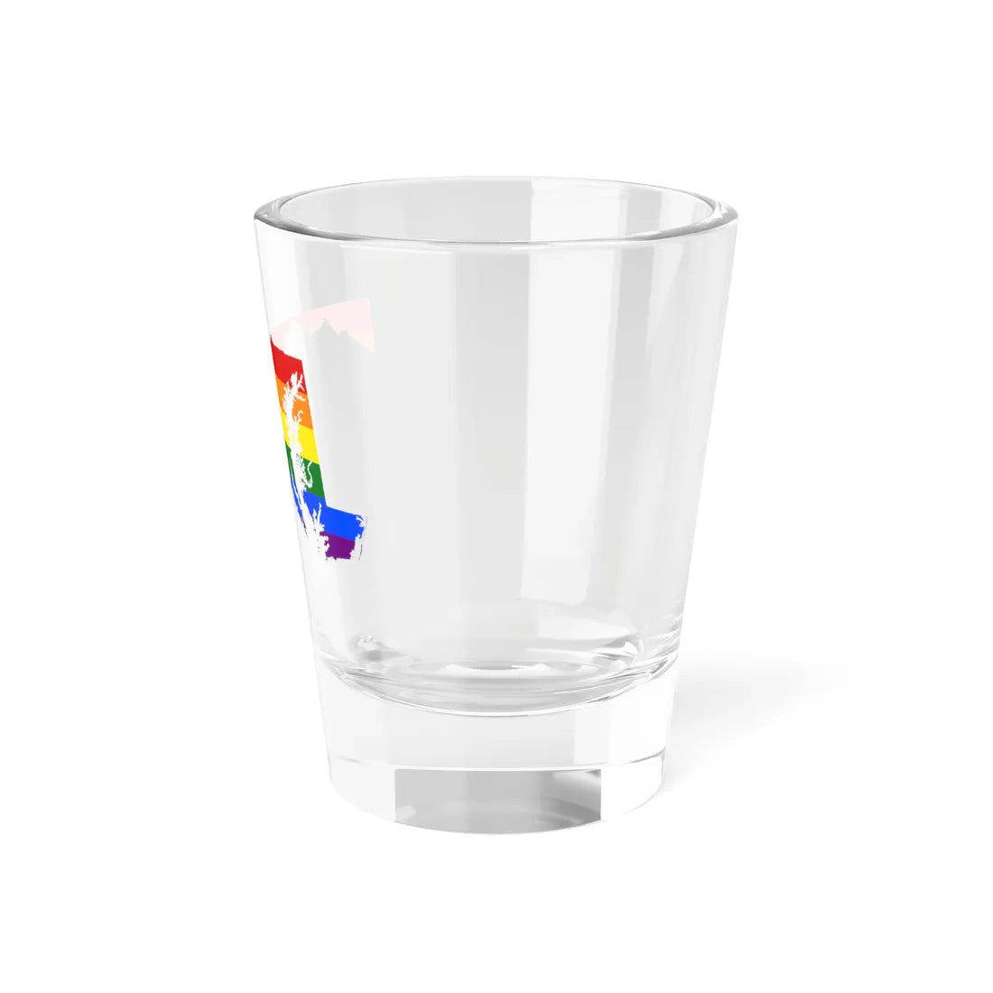 LGBT flag map of Maryland (United States) Shot Glass 1.5oz - Go Mug Yourself