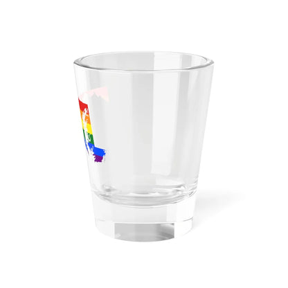 LGBT flag map of Maryland (United States) Shot Glass 1.5oz - Go Mug Yourself