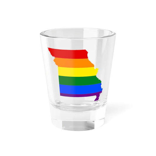 LGBT flag map of Missouri (United States) Shot Glass 1.5oz 1.5oz - Go Mug Yourself
