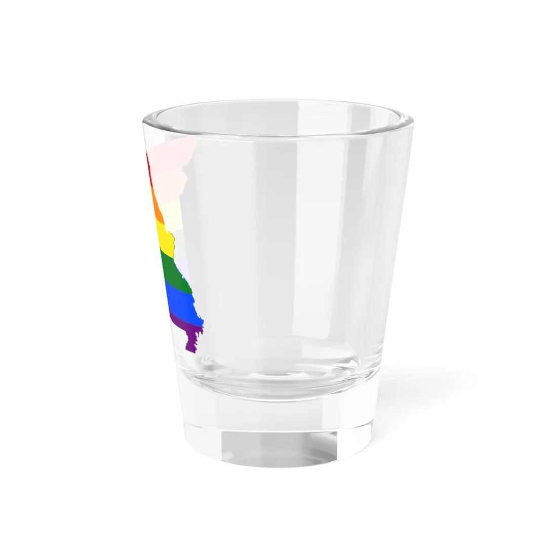LGBT flag map of Missouri (United States) Shot Glass 1.5oz - Go Mug Yourself