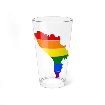 LGBT flag map of Moldova (Moldova) Pint Glass 16oz 16oz - Go Mug Yourself