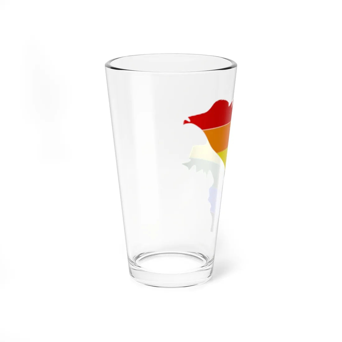 LGBT flag map of Moldova (Moldova) Pint Glass 16oz - Go Mug Yourself