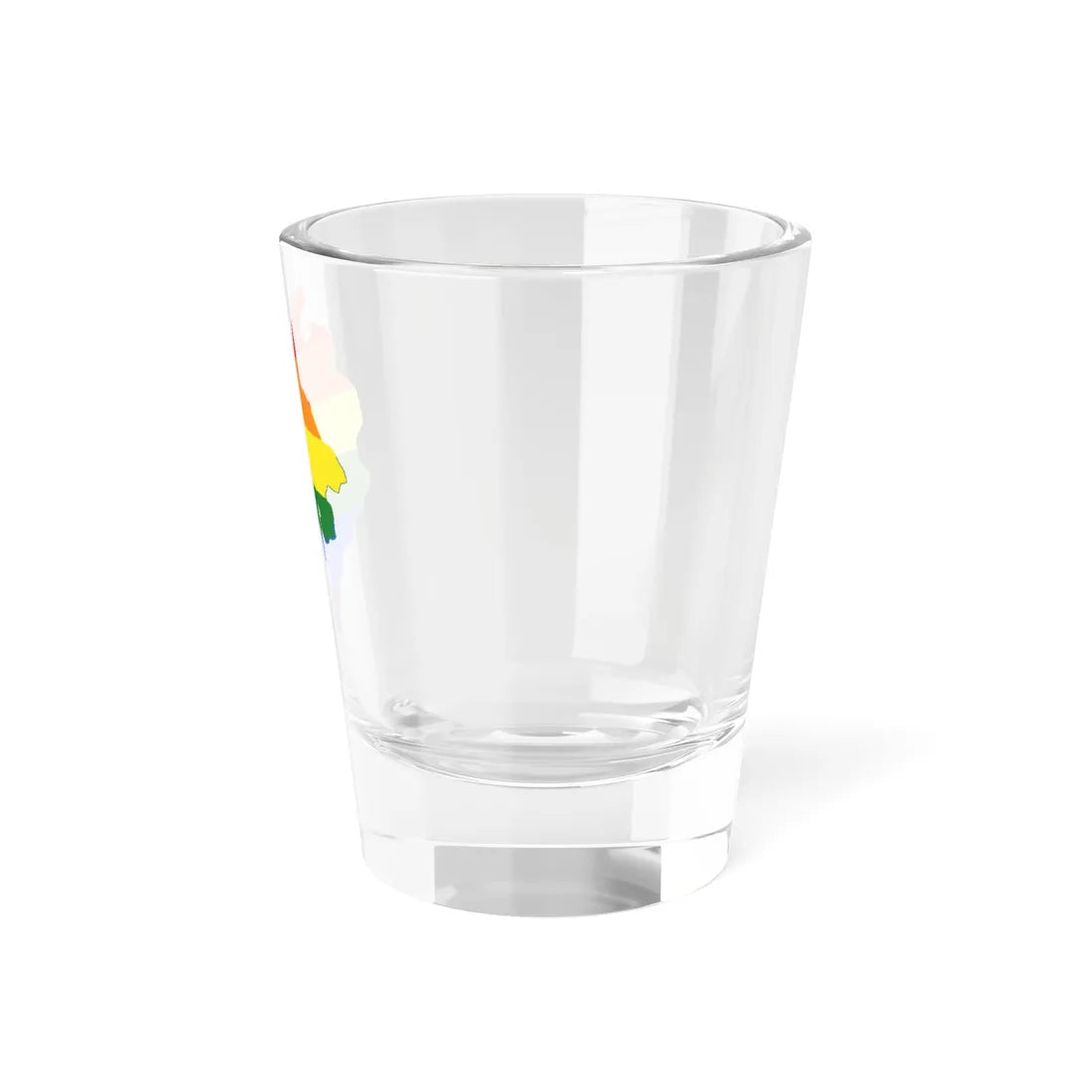 LGBT flag map of Montenegro (Montenegro) Shot Glass 1.5oz - Go Mug Yourself