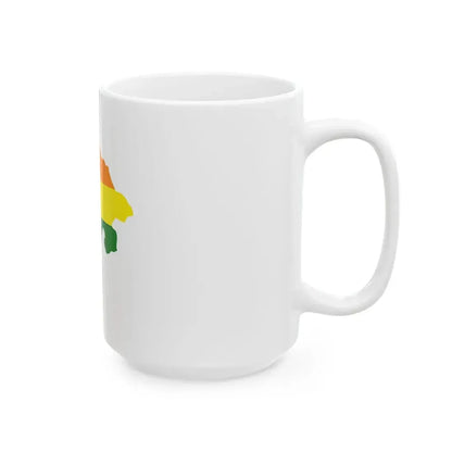 LGBT flag map of Montenegro (Montenegro) White Coffee Mug - Go Mug Yourself