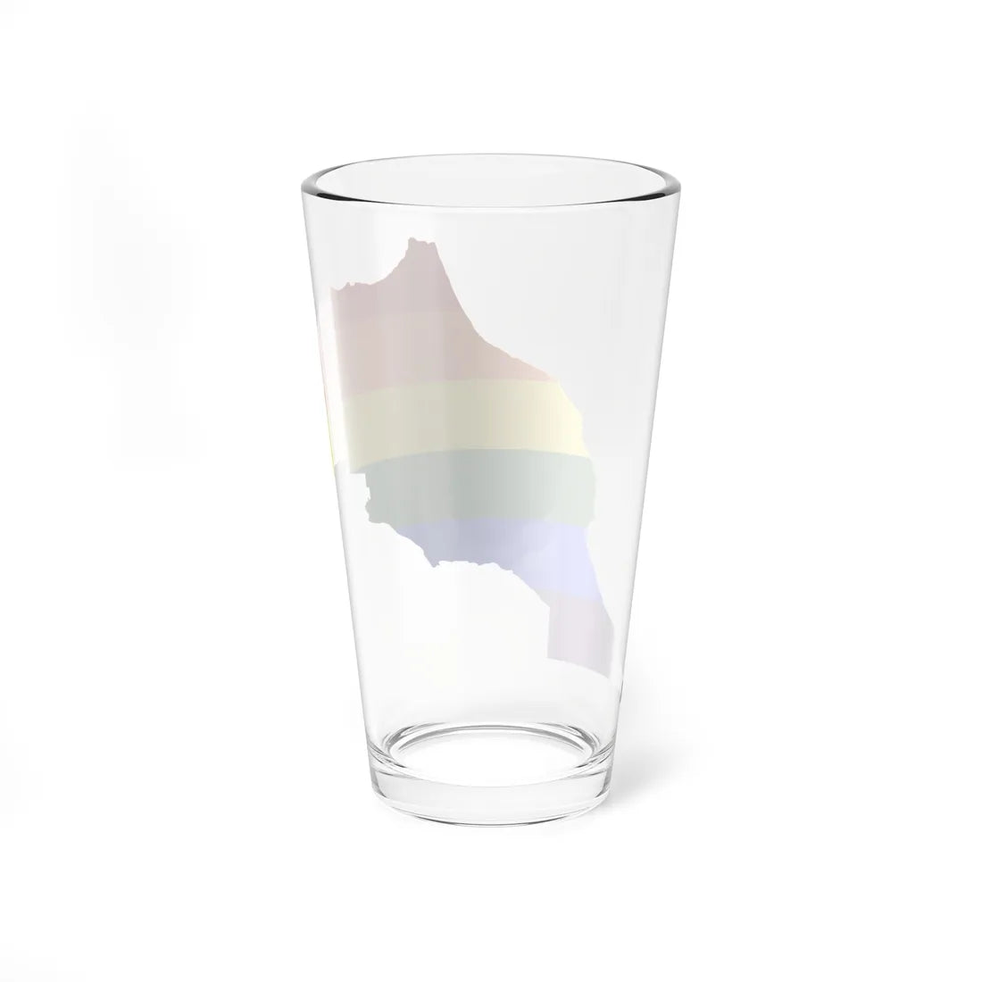 LGBT flag map of Morocco (Morocco) Pint Glass 16oz - Go Mug Yourself