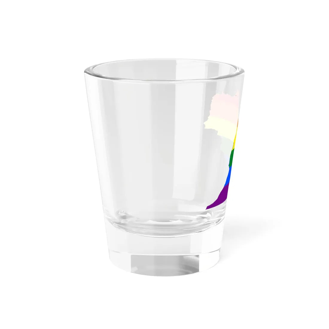 LGBT flag map of Morocco (Morocco) Shot Glass 1.5oz - Go Mug Yourself