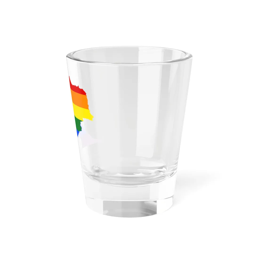 LGBT flag map of Morocco (Morocco) Shot Glass 1.5oz - Go Mug Yourself