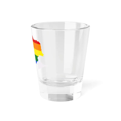 LGBT flag map of Morocco (Morocco) Shot Glass 1.5oz - Go Mug Yourself