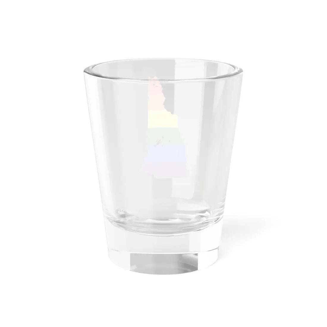 LGBT flag map of New Hampshire (United States) Shot Glass 1.5oz - Go Mug Yourself