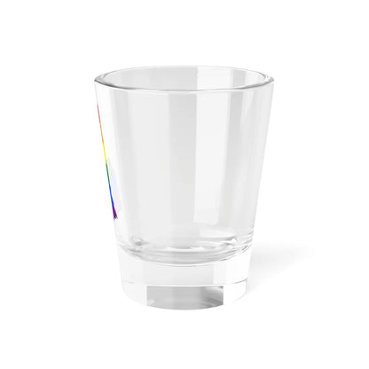 LGBT flag map of New Hampshire (United States) Shot Glass 1.5oz - Go Mug Yourself