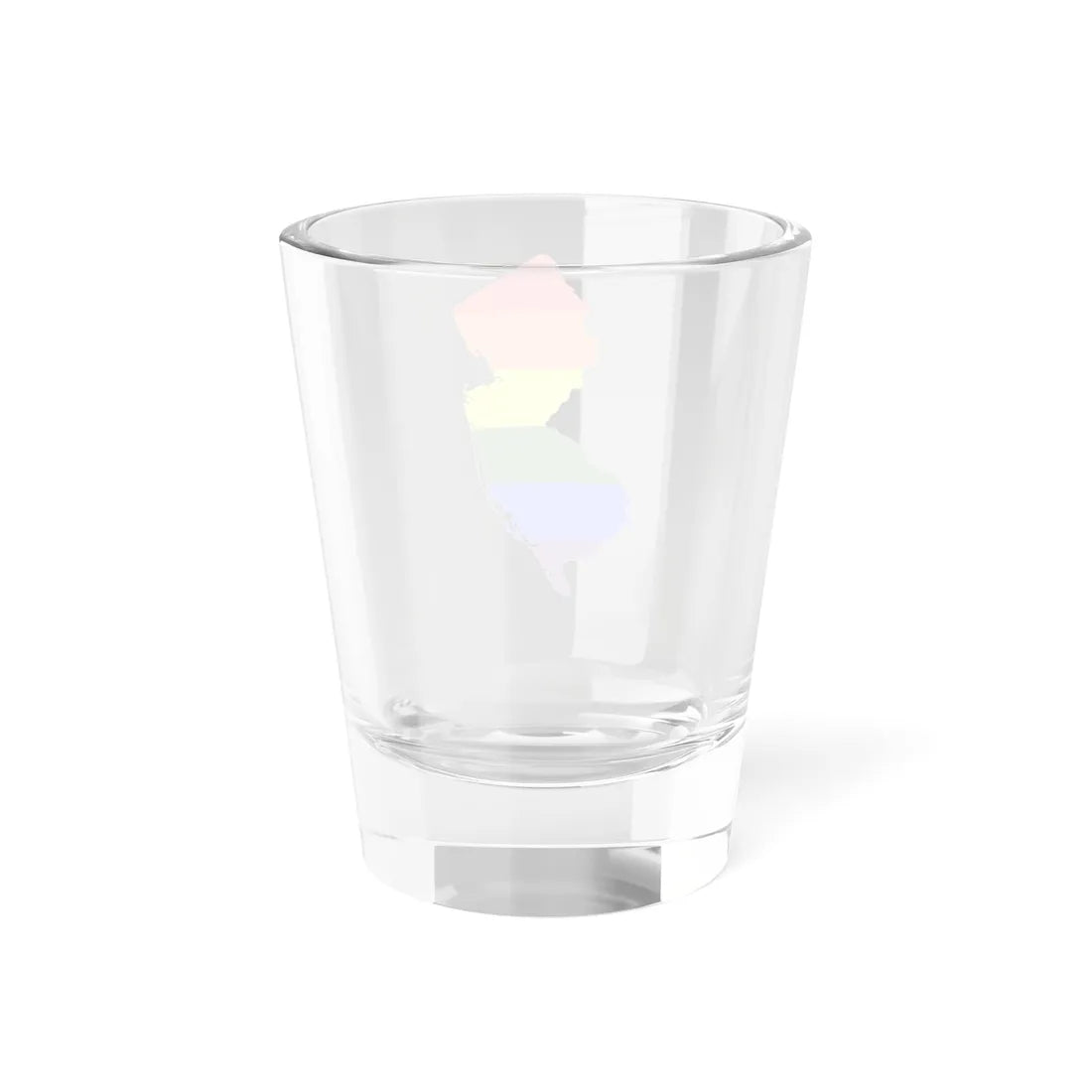 LGBT flag map of New Jersey (United States) Shot Glass 1.5oz - Go Mug Yourself