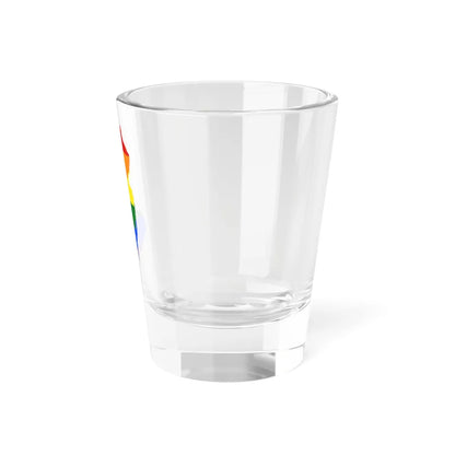 LGBT flag map of New Jersey (United States) Shot Glass 1.5oz - Go Mug Yourself