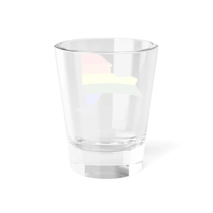 LGBT flag map of New York (United States) Shot Glass 1.5oz - Go Mug Yourself