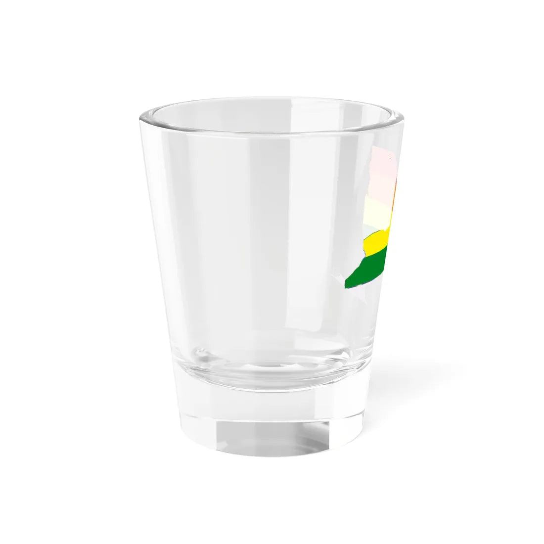 LGBT flag map of New York (United States) Shot Glass 1.5oz - Go Mug Yourself