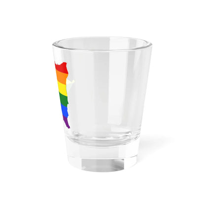 LGBT flag map of Nicaragua (Nicaragua) Shot Glass 1.5oz - Go Mug Yourself