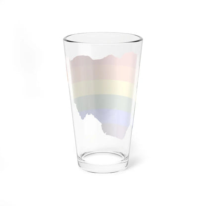LGBT flag map of Nigeria (Niger) Pint Glass 16oz - Go Mug Yourself
