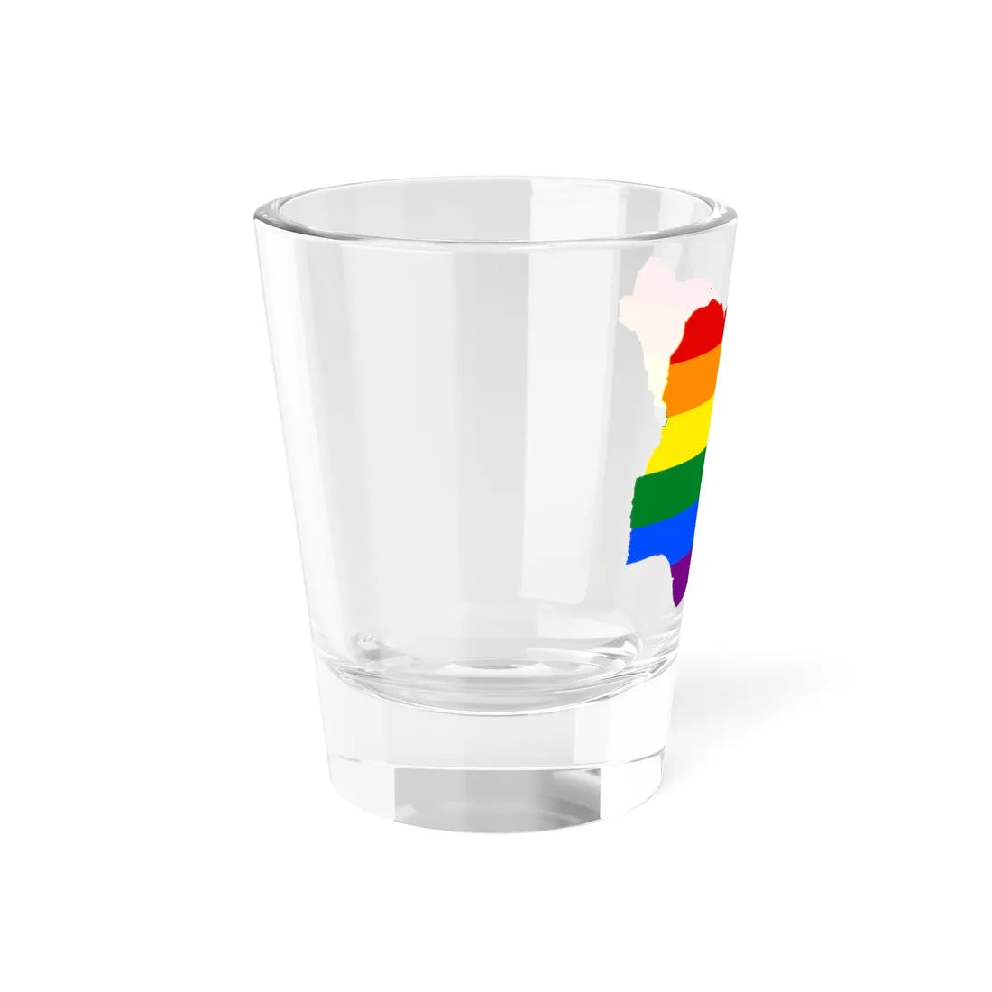 LGBT flag map of Nigeria (Niger) Shot Glass 1.5oz - Go Mug Yourself