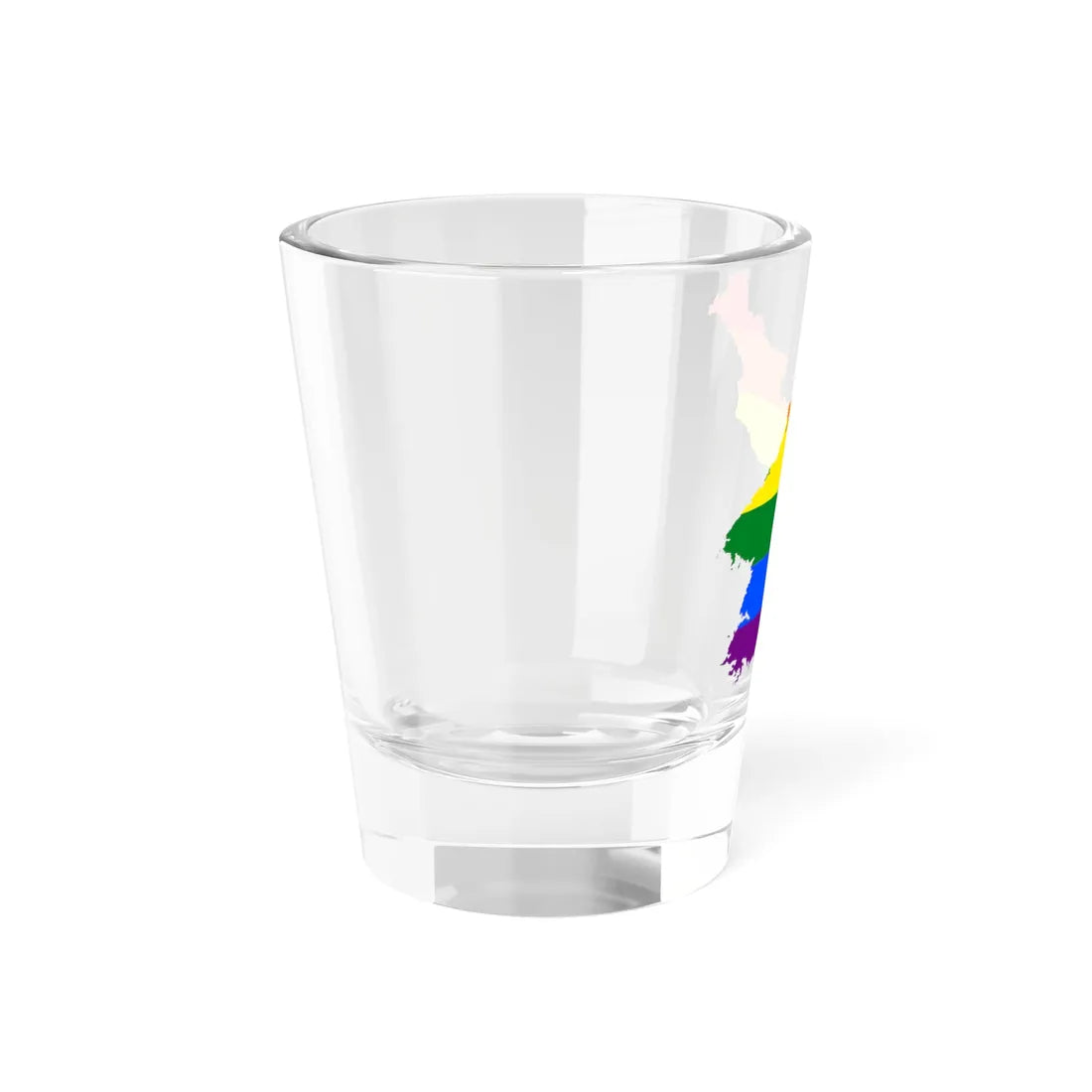 LGBT flag map of North Korea (Korea) Shot Glass 1.5oz - Go Mug Yourself