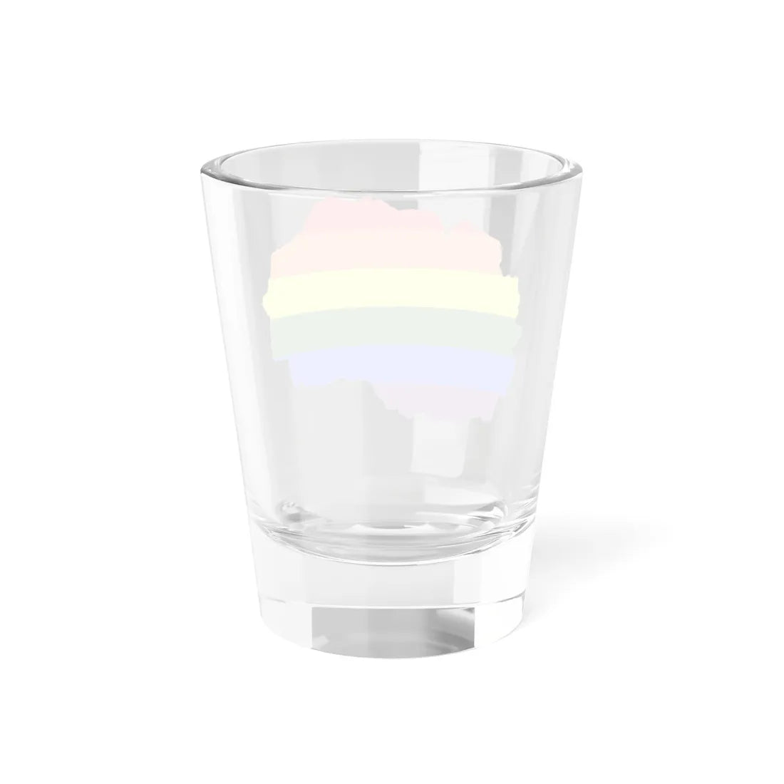 LGBT flag map of North Macedonia (North Macedonia) Shot Glass 1.5oz - Go Mug Yourself