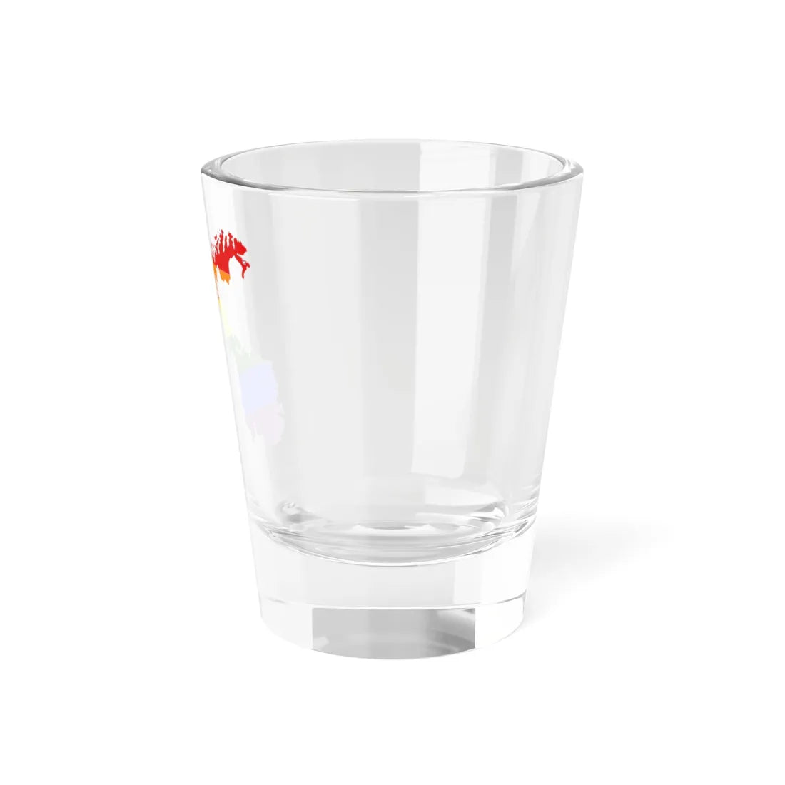 LGBT flag map of Norway (Norway) Shot Glass 1.5oz - Go Mug Yourself