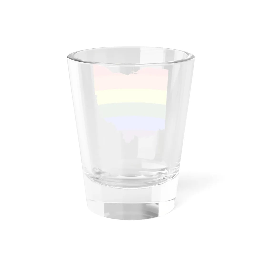 LGBT flag map of Ohio (United States) Shot Glass 1.5oz - Go Mug Yourself