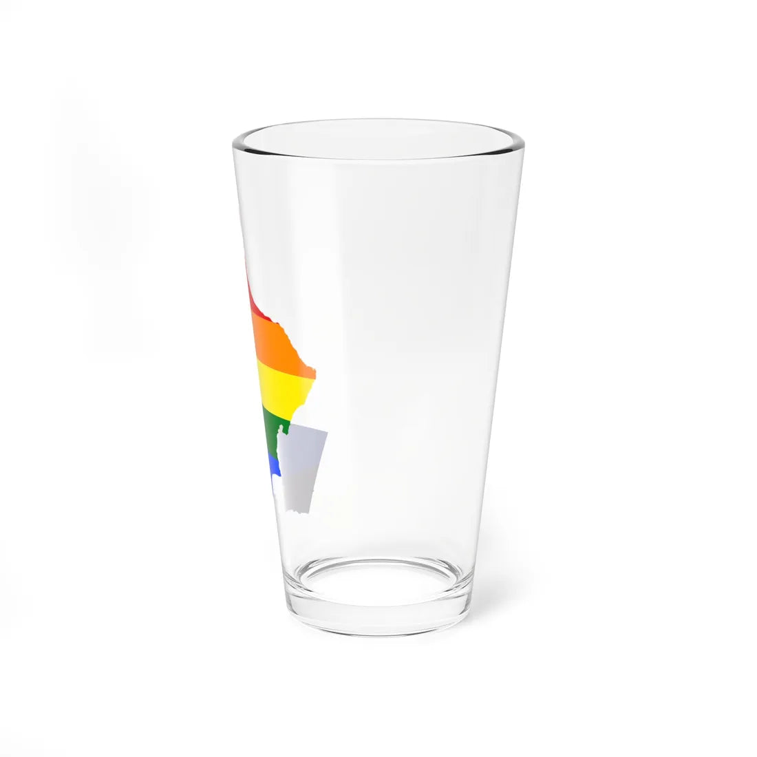 LGBT flag map of Oman (Oman) Pint Glass 16oz - Go Mug Yourself
