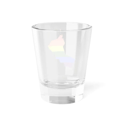 LGBT flag map of Oman (Oman) Shot Glass 1.5oz - Go Mug Yourself