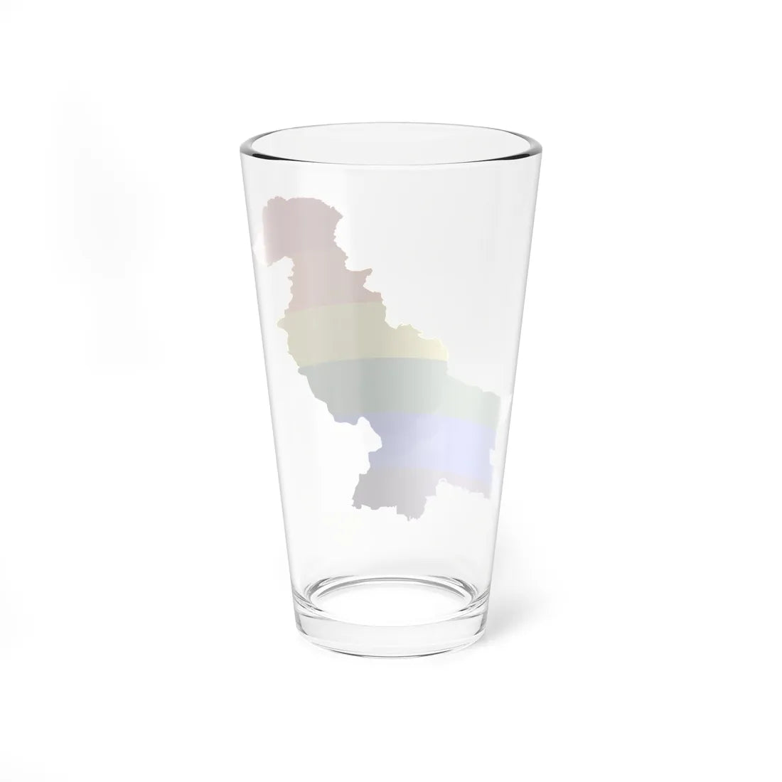 LGBT flag map of Pakistan (Pakistan) Pint Glass 16oz - Go Mug Yourself