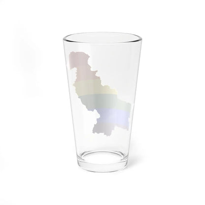 LGBT flag map of Pakistan (Pakistan) Pint Glass 16oz - Go Mug Yourself