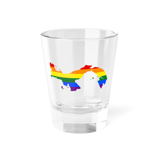 LGBT flag map of Panama (Panama) Shot Glass 1.5oz 1.5oz - Go Mug Yourself