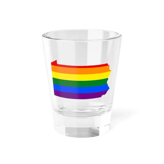 LGBT flag map of Pennsylvania (United States) Shot Glass 1.5oz 1.5oz - Go Mug Yourself
