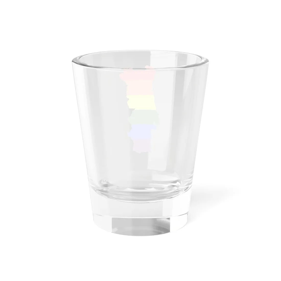 LGBT flag map of Portugal (Portugal) Shot Glass 1.5oz - Go Mug Yourself