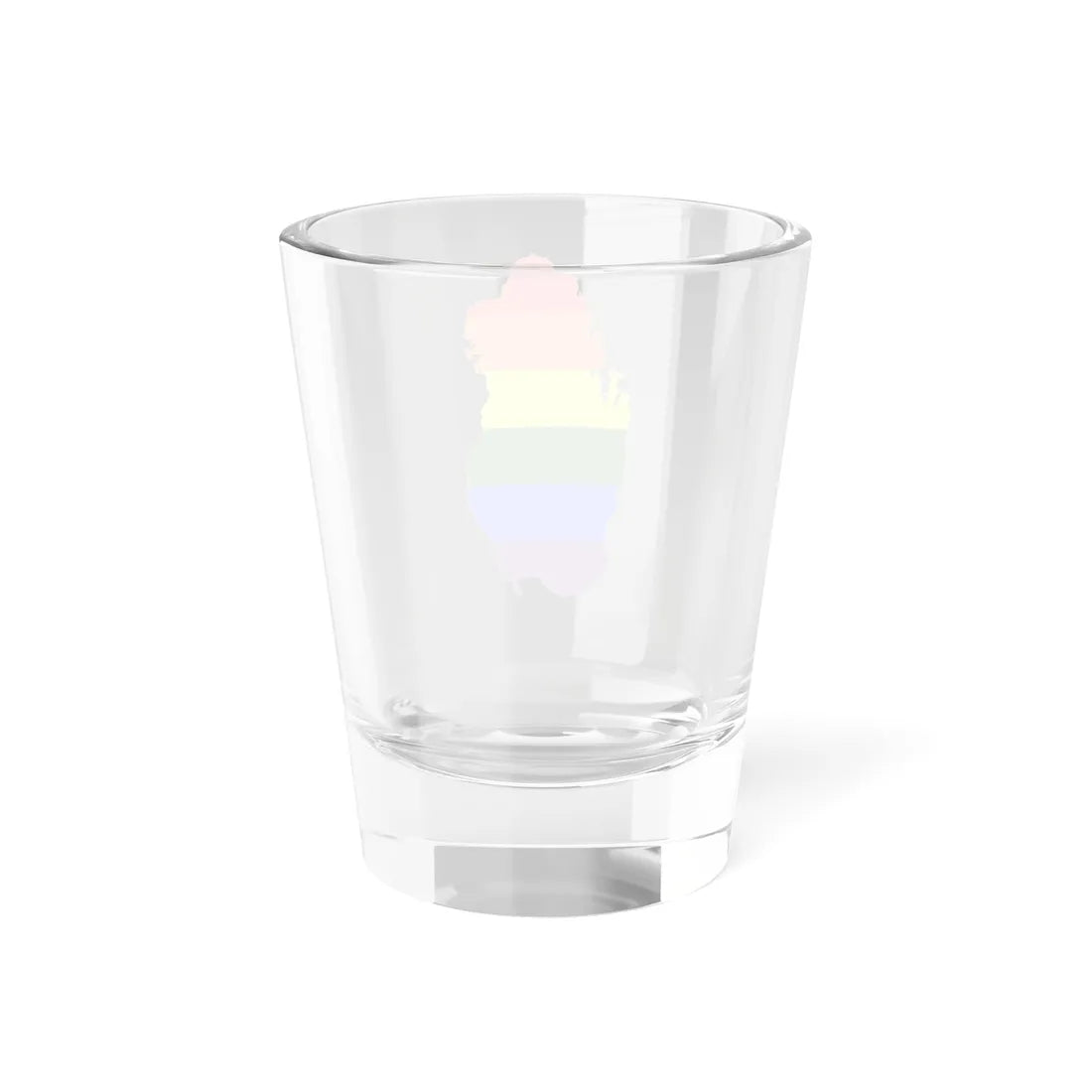 LGBT flag map of Qatar (Qatar) Shot Glass 1.5oz - Go Mug Yourself