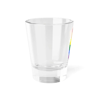 LGBT flag map of Qatar (Qatar) Shot Glass 1.5oz - Go Mug Yourself